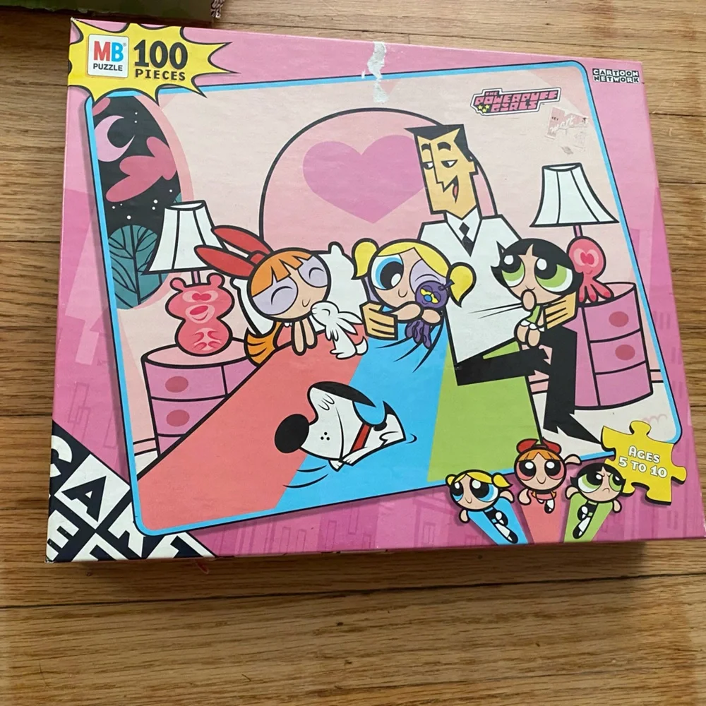 Cartoon Network Puzzle Set - Green, Pink, Purple, Blue